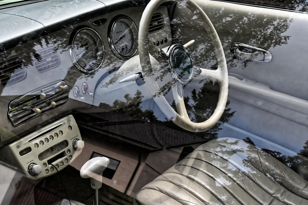 Nissan Figaro steering wheel