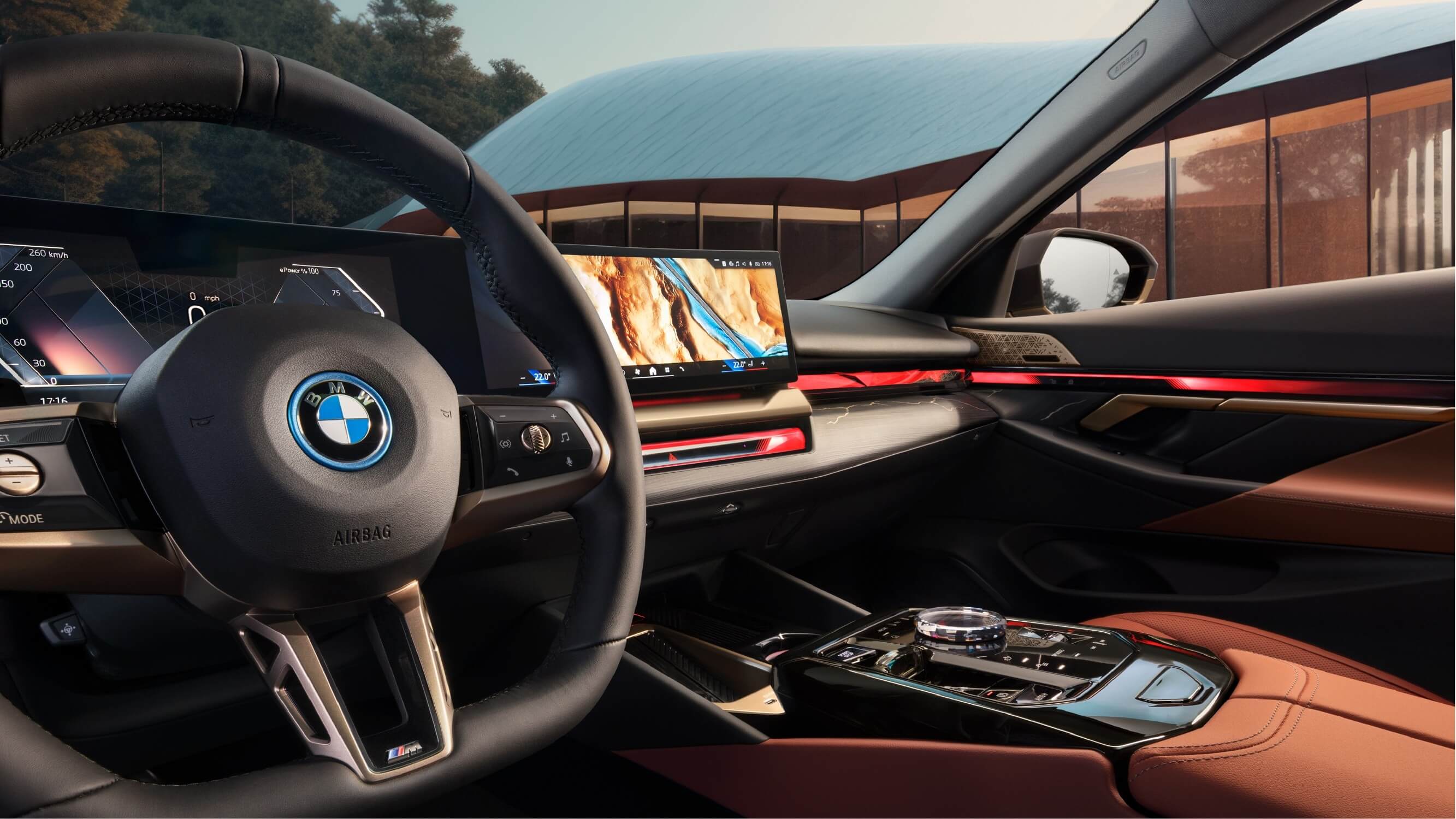 BMW 5 series steering wheel