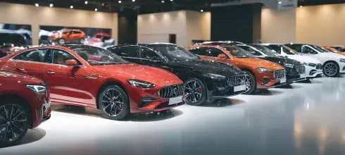 Dealership shows new cars