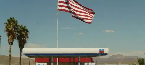 Gas station in the US