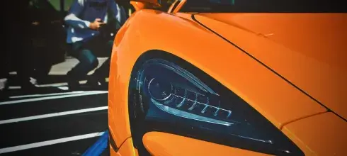 orange car light