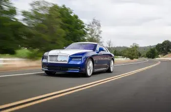 Rolls Royce Spectre on the road