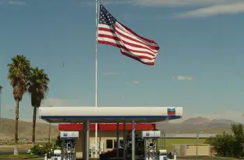 Gas station in the US