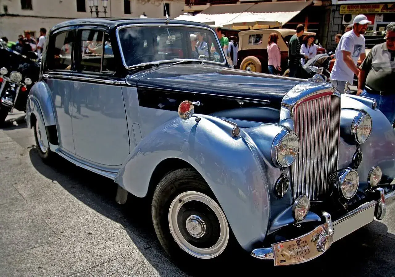 Car on show for old cars