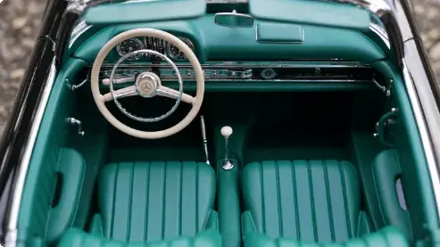 Classic Mercedez Car Interior