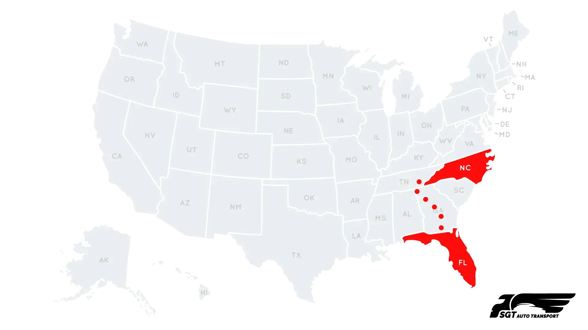 Car Shipping from Florida to North Carolina Car Shipping from Florida to North Carolina