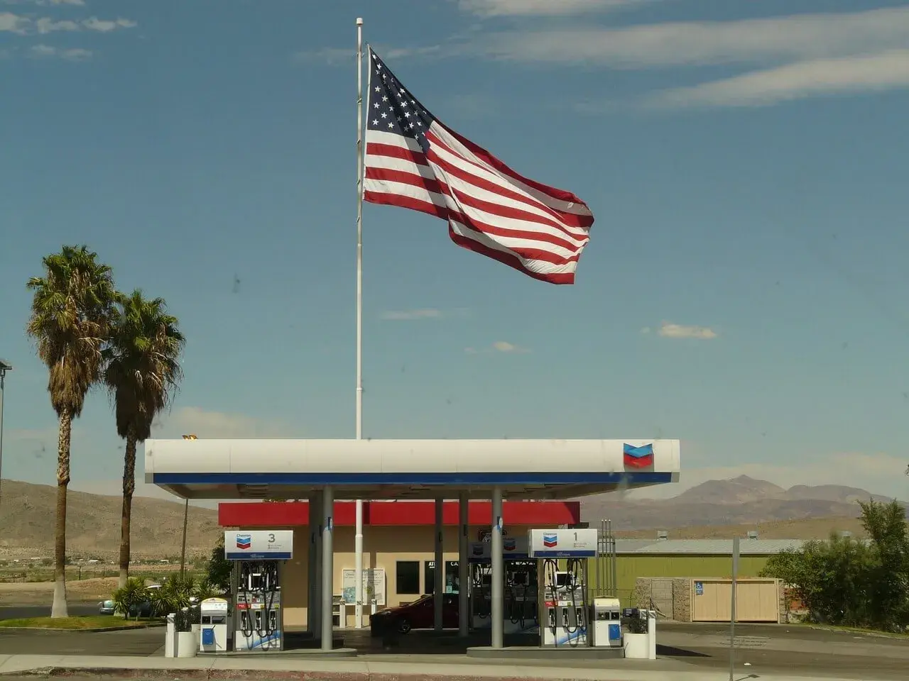 Gas station in the US