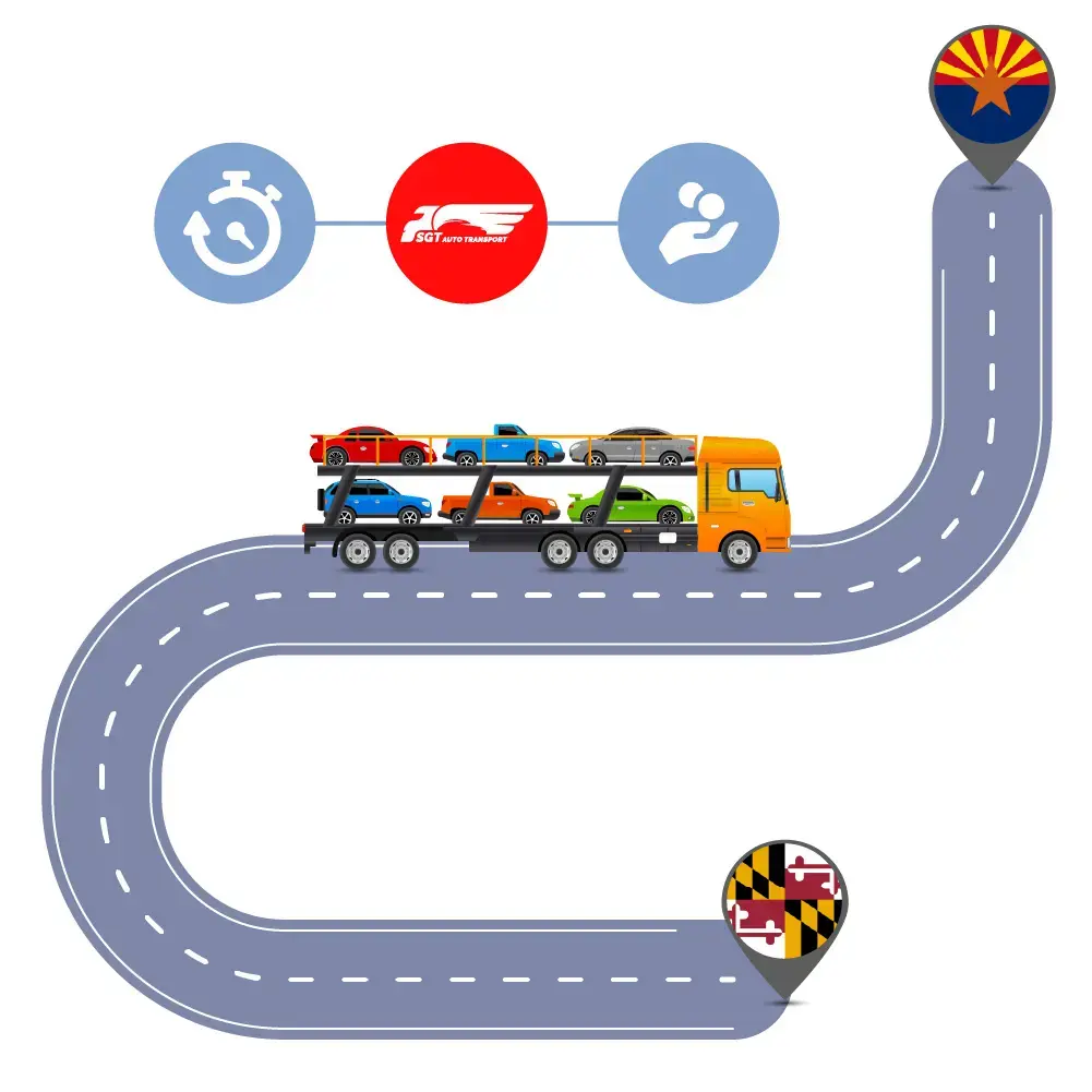 Car Shipping from Maryland to Arizona: Auto Transport Services