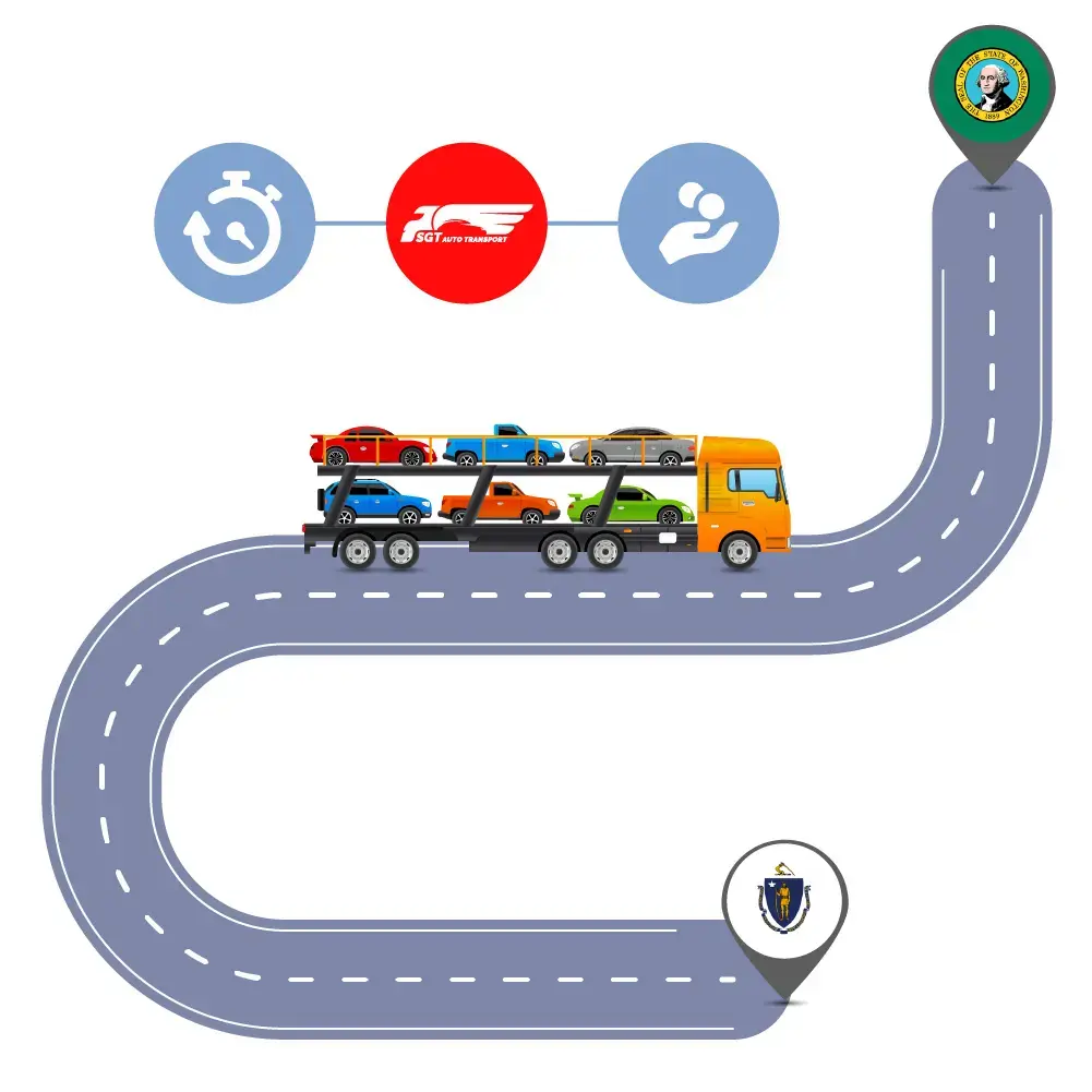 Auto Transport Costs & Delivery Time оn Car Shipping to and from Massachusetts  to Washington?