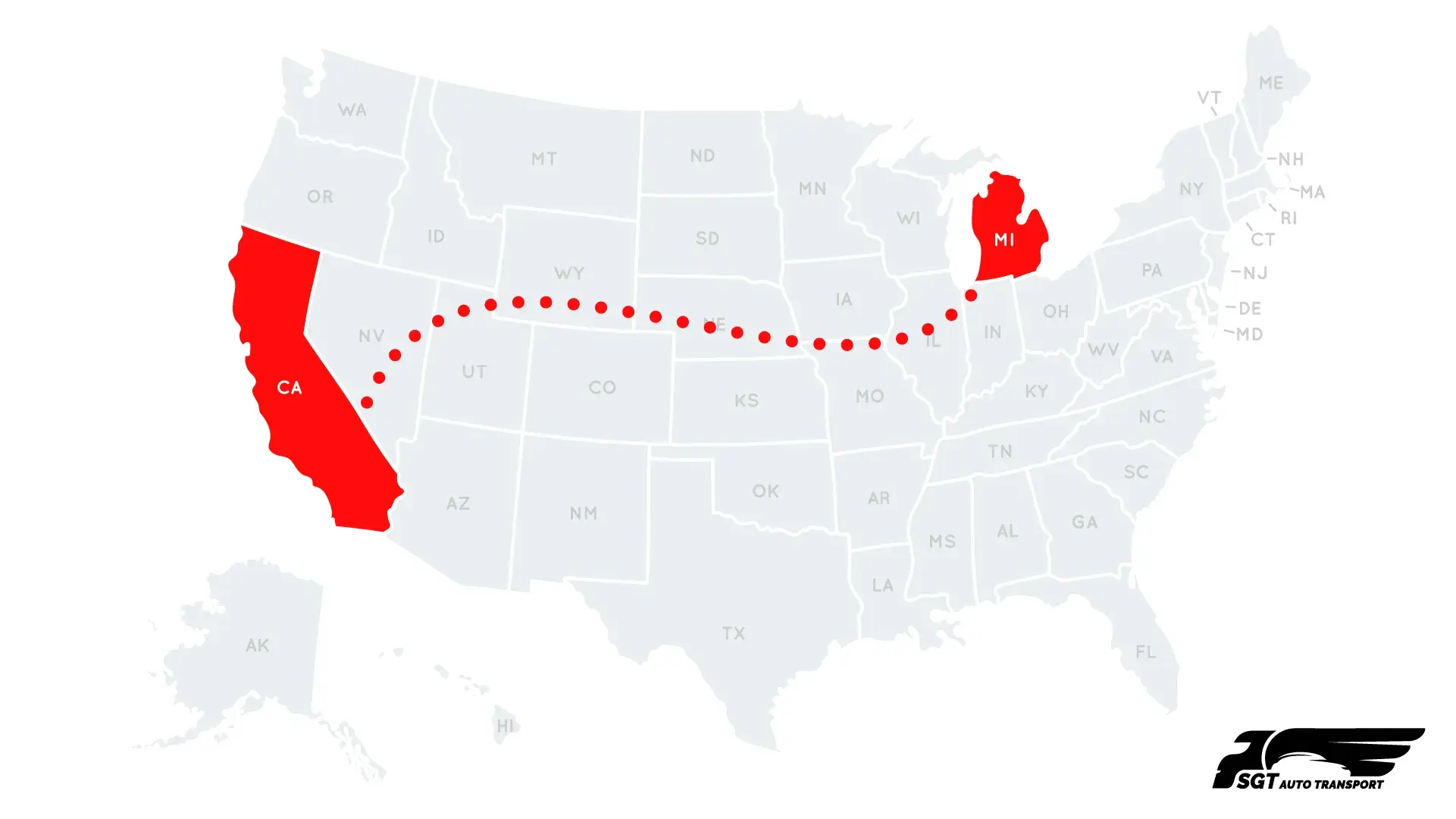 Car Shipping Company from Michigan to California Car Shipping Company from Michigan to California