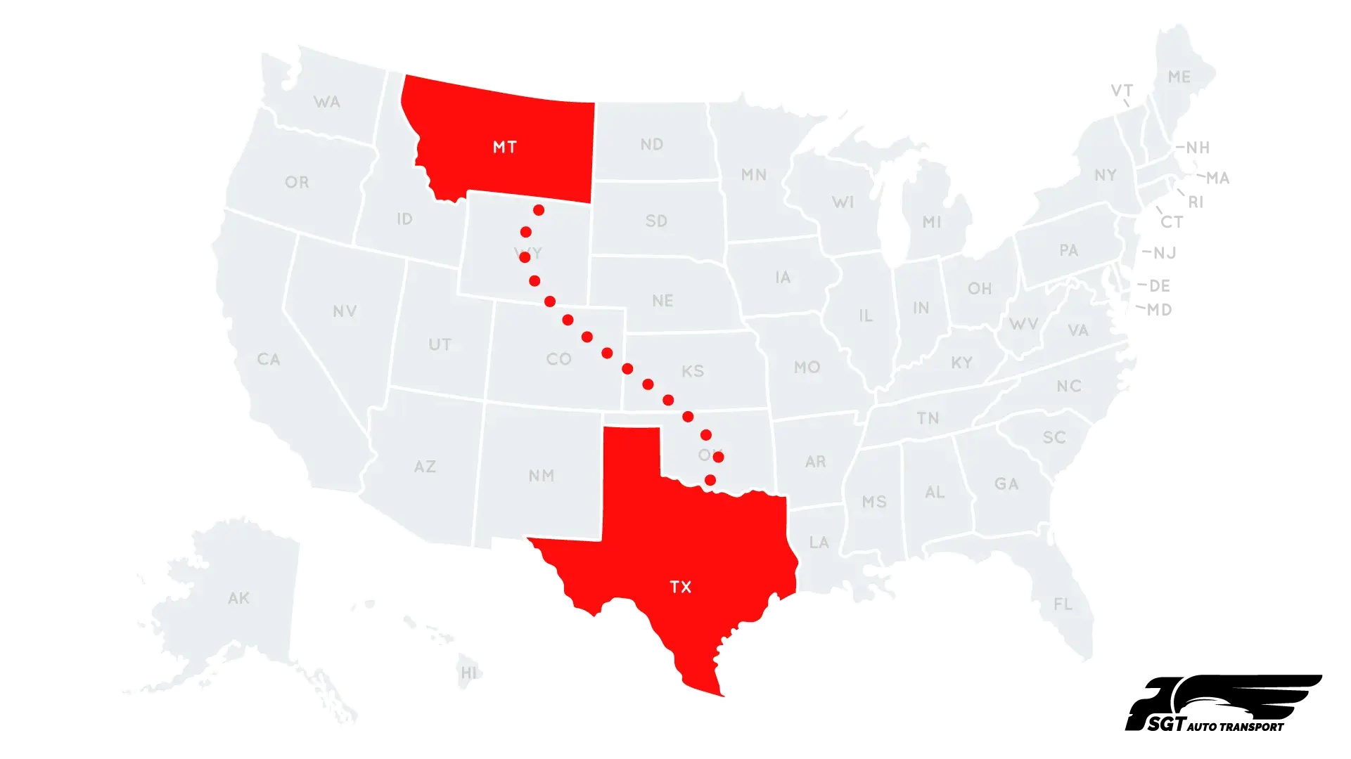 Car Shipping from Montana to Texas Car Shipping from Montana to Texas